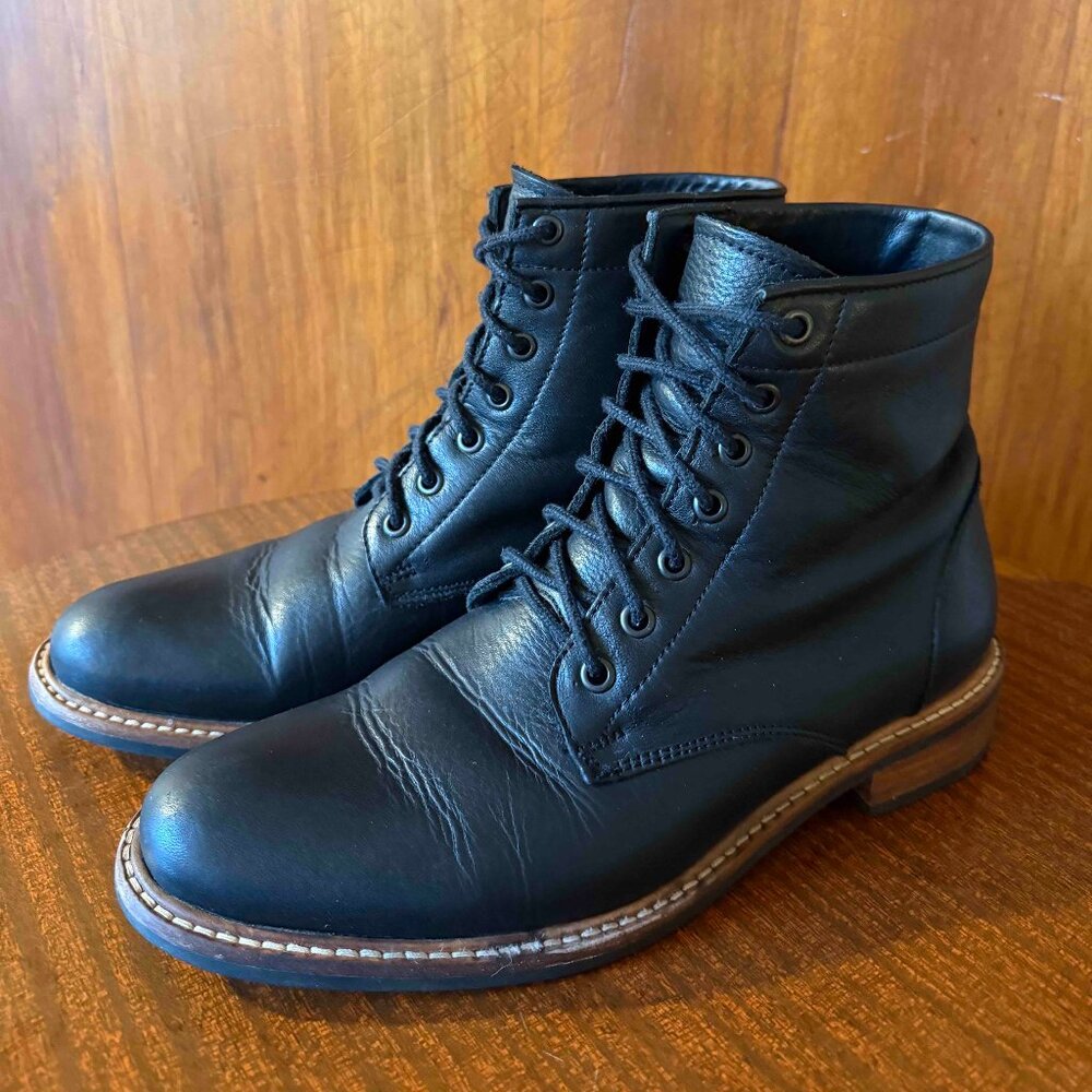 Nisolo Amalia Black Leather All Weather Boots Women’s Size 10